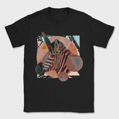 Geometric Zebra, Tricou Barbati (Unisex)