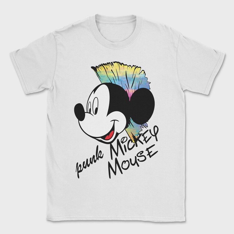 Punk Mickey Mouse, Tricou Barbati (Unisex)