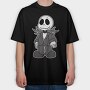 Pinstripe Jack Moon, Tricou Oversize Barbati (Unisex)