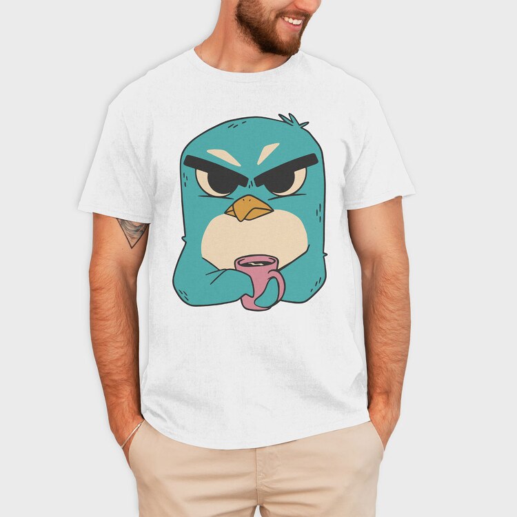 Penguin Coffee, Tricou Barbati (Unisex)