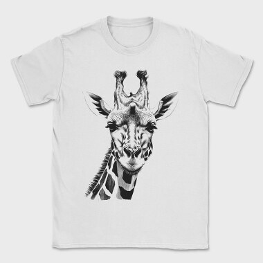 Giraffed Black and White, Tricou Barbati (Unisex)