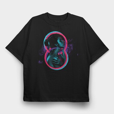 Girl Colorful, Tricou Oversize Barbati (Unisex)