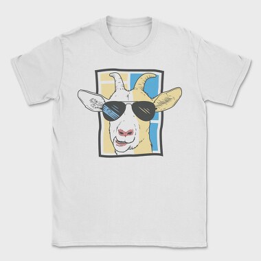Goat With Sunglasses, Tricou Barbati (Unisex)