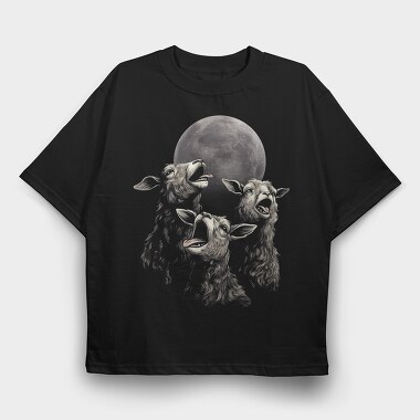 Goats Moon, Tricou Oversize Barbati (Unisex)