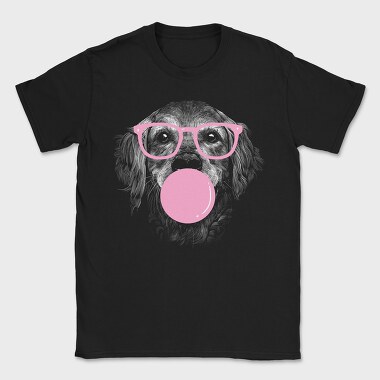 Golden Dog Glasses, Tricou Barbati (Unisex)