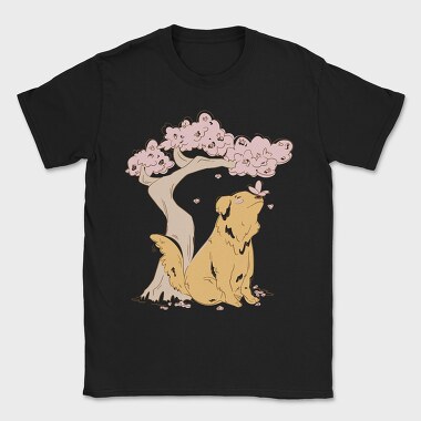 Golden With Butterfly, Tricou Barbati (Unisex)