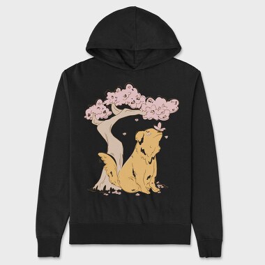 Golden With Butterfly, Hanorac Oversize Barbati (Unisex)