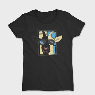 Goat With Sunglasses, Tricou Femei