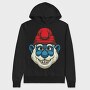 Polar Bear Skull, Hanorac Oversize Barbati (Unisex)