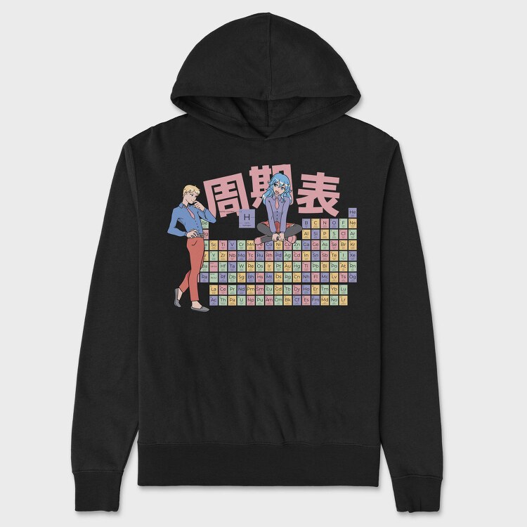 Periodic Table Characters, Hanorac Oversize Barbati (Unisex)