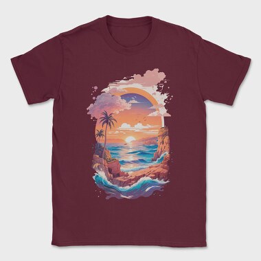 Greece Landscape Sunset, Tricou Barbati (Unisex)