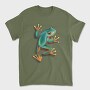 Green Frog Realistic, Tricou Barbati (Unisex)