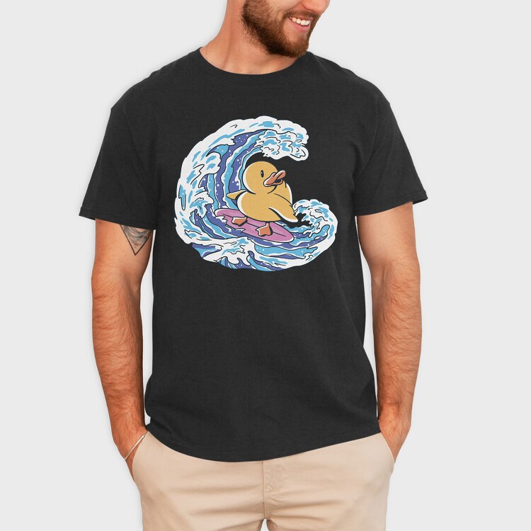 Rubber Duck Surf, Tricou Barbati (Unisex)