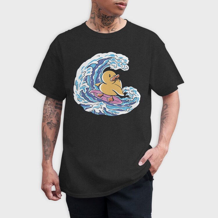 Rubber Duck Surf, Tricou Barbati (Unisex)