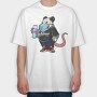 Panda Spray Mask, Tricou Oversize Barbati (Unisex)