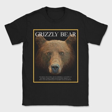 Grizzly Bear Face, Tricou Barbati (Unisex)