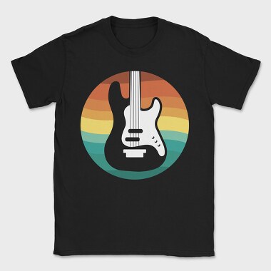 Guitar Retro, Tricou Barbati (Unisex)