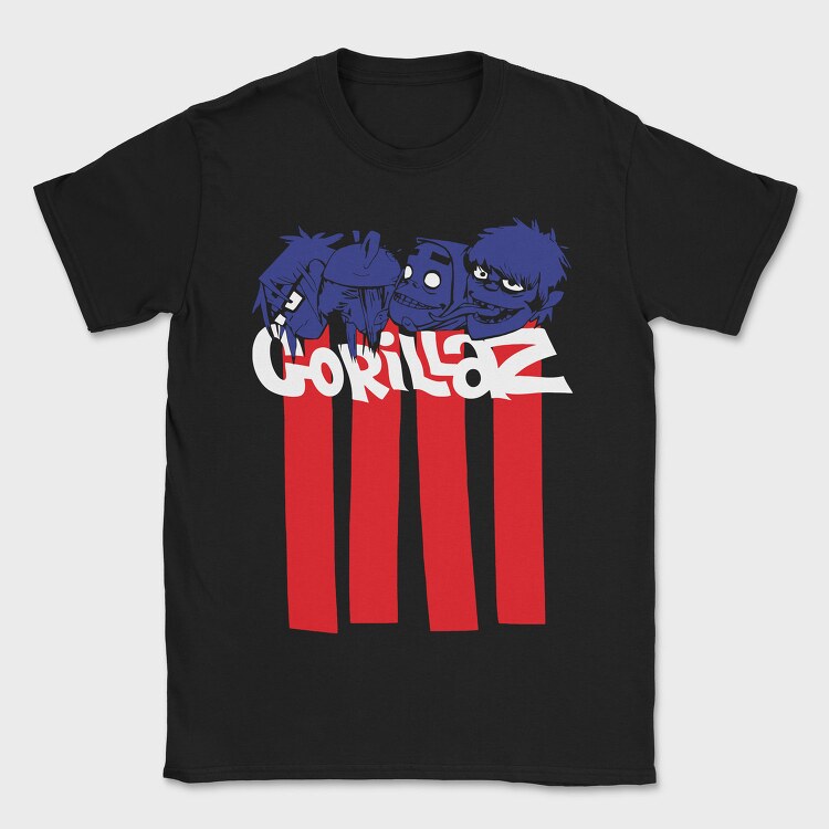 Patriotic Gorillaz, Tricou Barbati (Unisex)