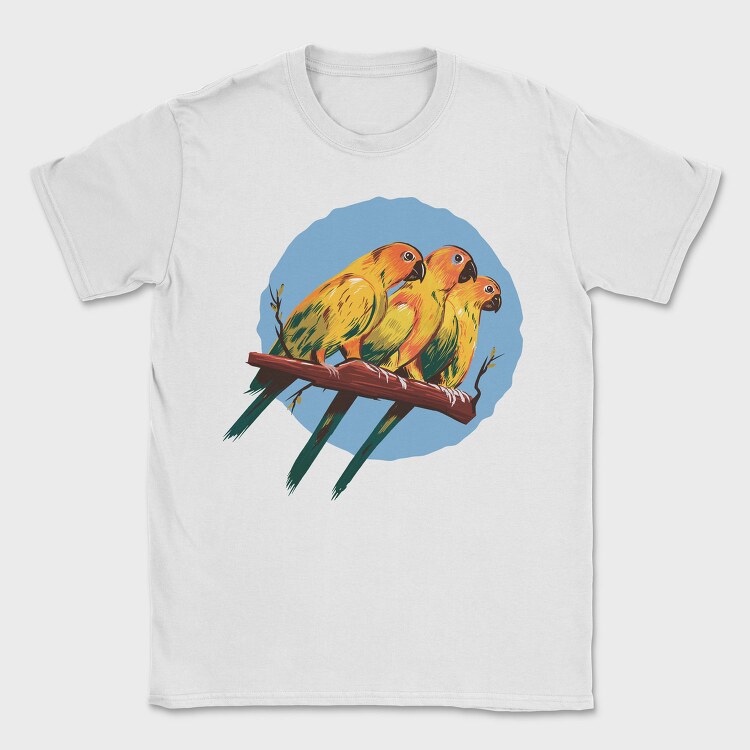 Parrot Love Birds, Tricou Barbati (Unisex)