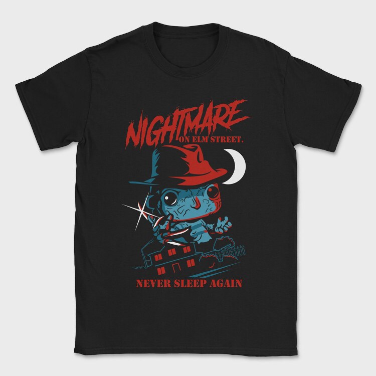 Nightmare Elm Street Horror, Tricou Barbati (Unisex)