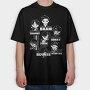 Neon Wolf Howl 8, Tricou Oversize Barbati (Unisex)