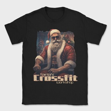 Gym Santa, Tricou Barbati (Unisex)