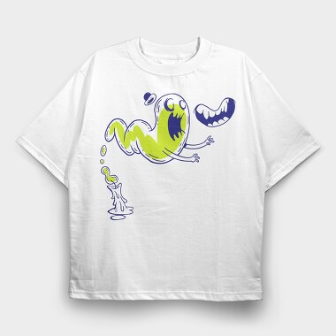 Halloween Ghost, Tricou Oversize Barbati (Unisex)