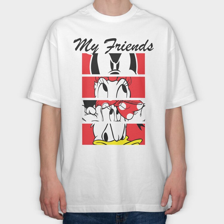 My Friends Daisy, Tricou Oversize Barbati (Unisex)
