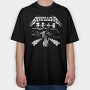 Neon Wolf Howl 1, Tricou Oversize Barbati (Unisex)