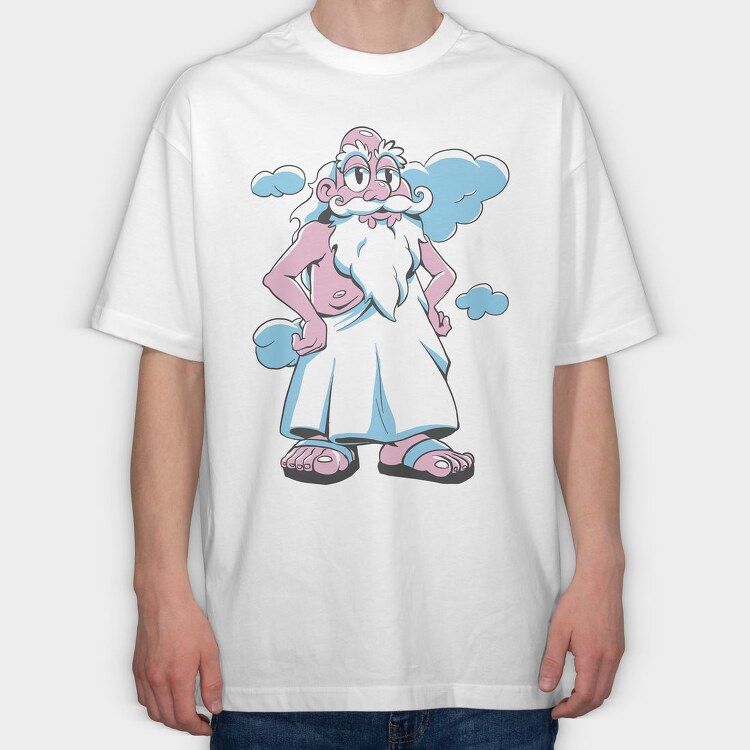 God Old Man, Tricou Oversize Barbati (Unisex)