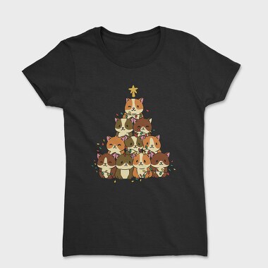Hamster Christmas Tree, Tricou Femei