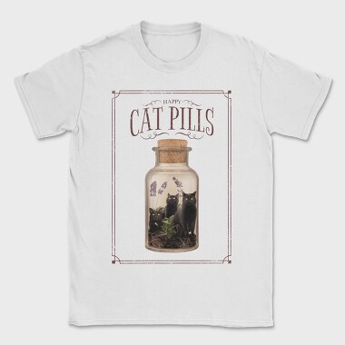 Happy Cat Pills, Tricou Barbati (Unisex)