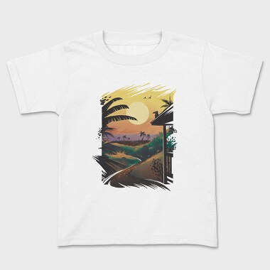 Hawaiian Landscape, Tricou Copii