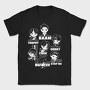 Neon Wolf Howl 8, Tricou Barbati (Unisex)
