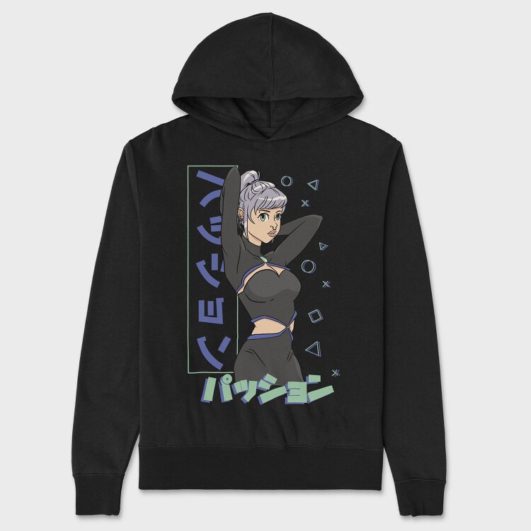 Neon Wolf Howl 3, Hanorac Oversize Barbati (Unisex)