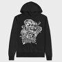 Neon Wolf Howl 2, Hanorac Oversize Barbati (Unisex)
