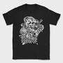 Neon Wolf Howl 2, Tricou Barbati (Unisex)