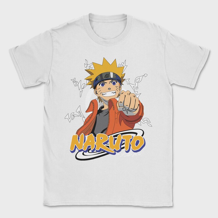 Naruto Fist Punch, Tricou Barbati (Unisex)