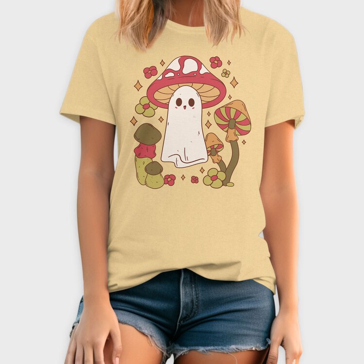 Mushroom Ghost, Tricou Barbati (Unisex)