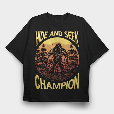 Hide and Seek Champion Sunset, Tricou Oversize Barbati (Unisex)