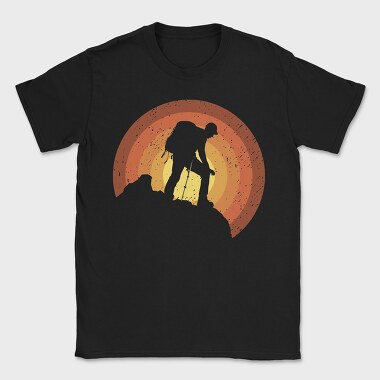 Hiker Sunset, Tricou Barbati (Unisex)
