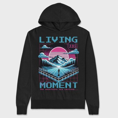 Hiking Vaporwave, Hanorac Oversize Barbati (Unisex)
