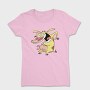 Cartoon Retro Cow and Chicken 3, Tricou Femei