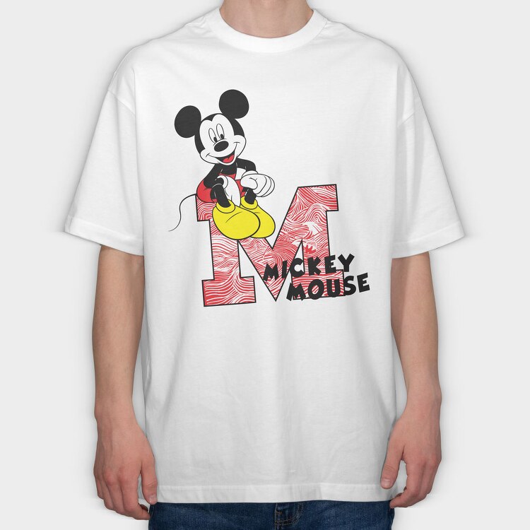Mickey Mouse M, Tricou Oversize Barbati (Unisex)