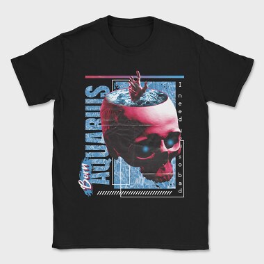 Horoscope Aquarius, Tricou Barbati (Unisex)