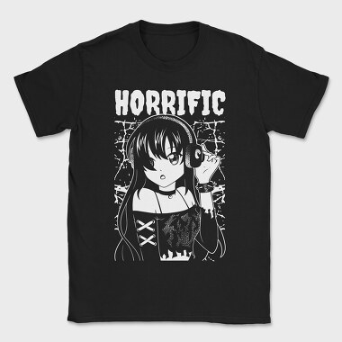 Horrific Dark Anime Girl, Tricou Barbati (Unisex)