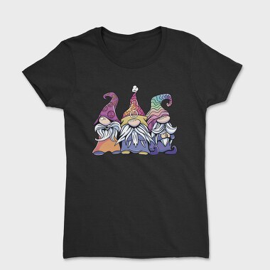 Hippie Gnomes Pastel, Tricou Femei