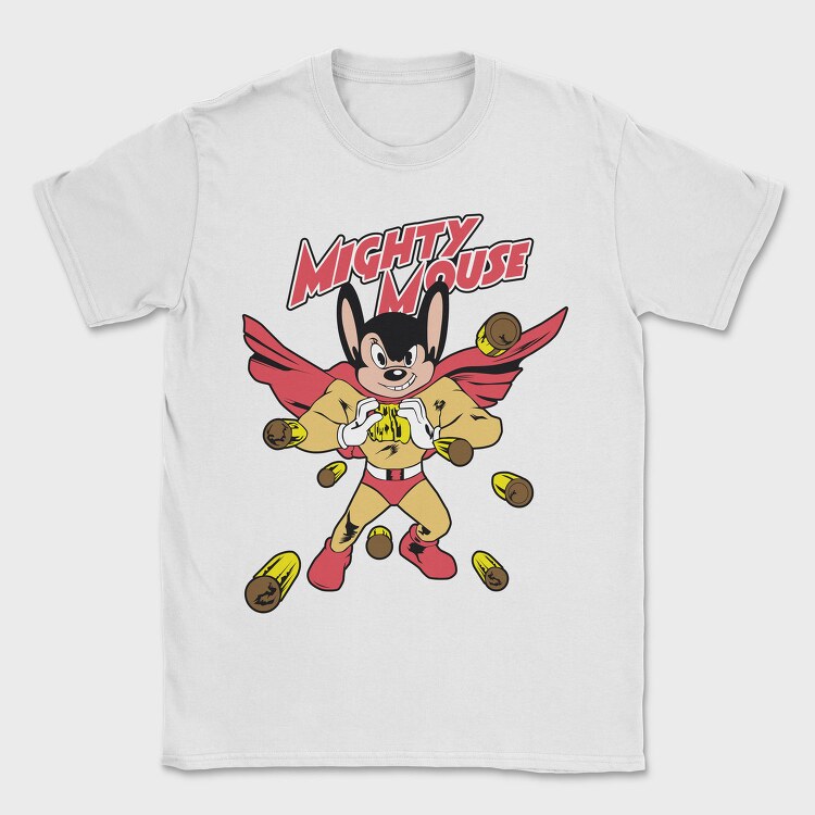 Mighty Mouse, Tricou Barbati (Unisex)