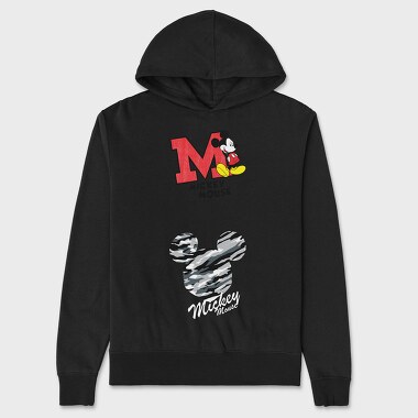 Mickey Camo Mouse, Hanorac Oversize Barbati (Unisex)