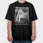 Glitch Tiger Photocopy, Tricou Oversize Barbati (Unisex)